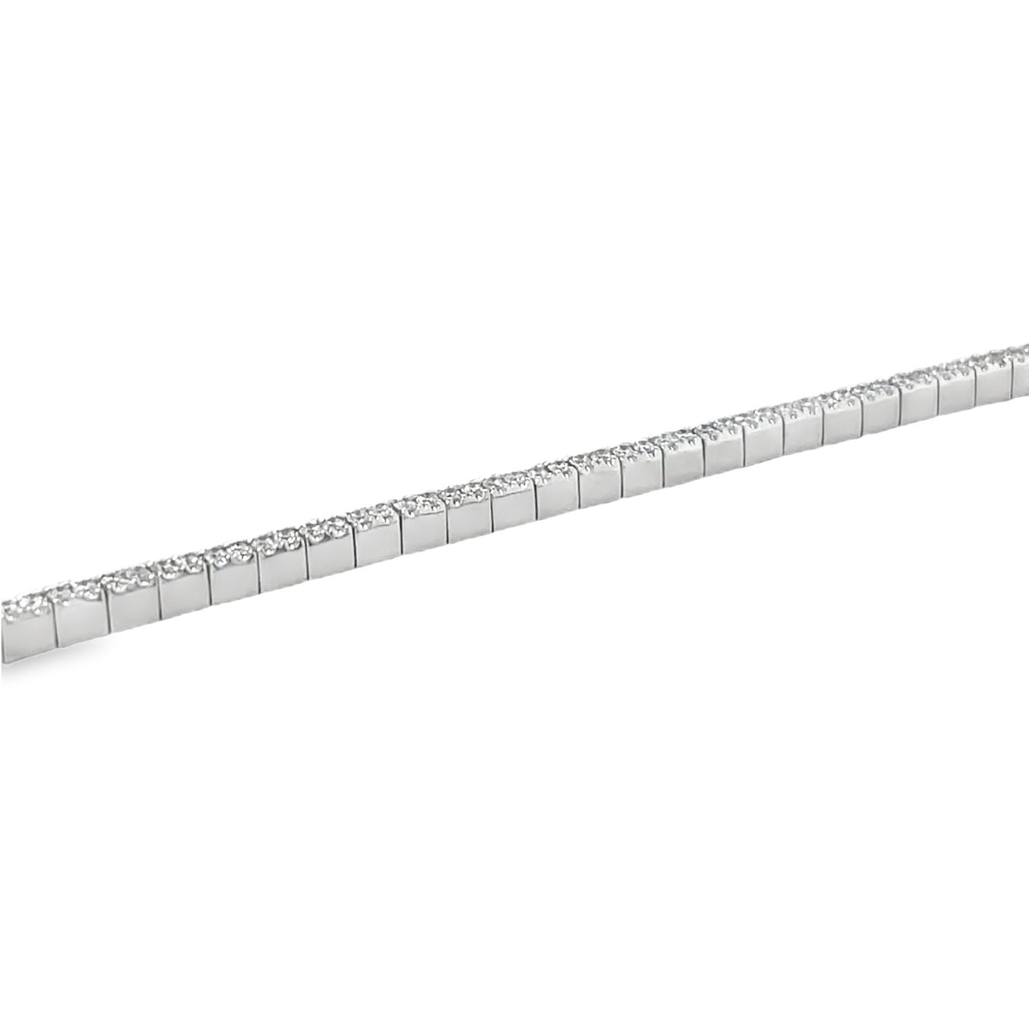 Jai's 18K White Gold Diamond-lined Bracelet
