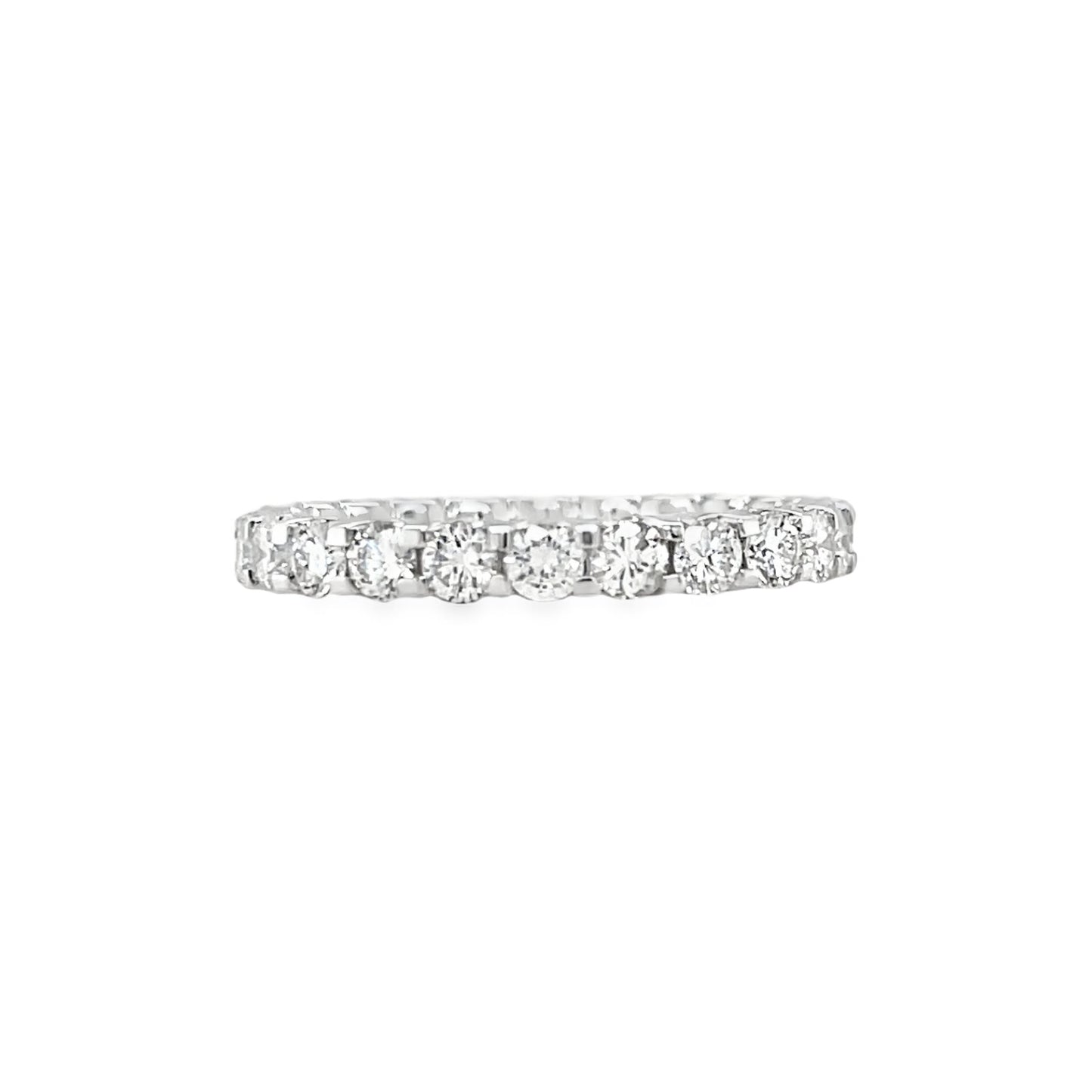 Jai's 18K White Gold Diamond Wedding Band