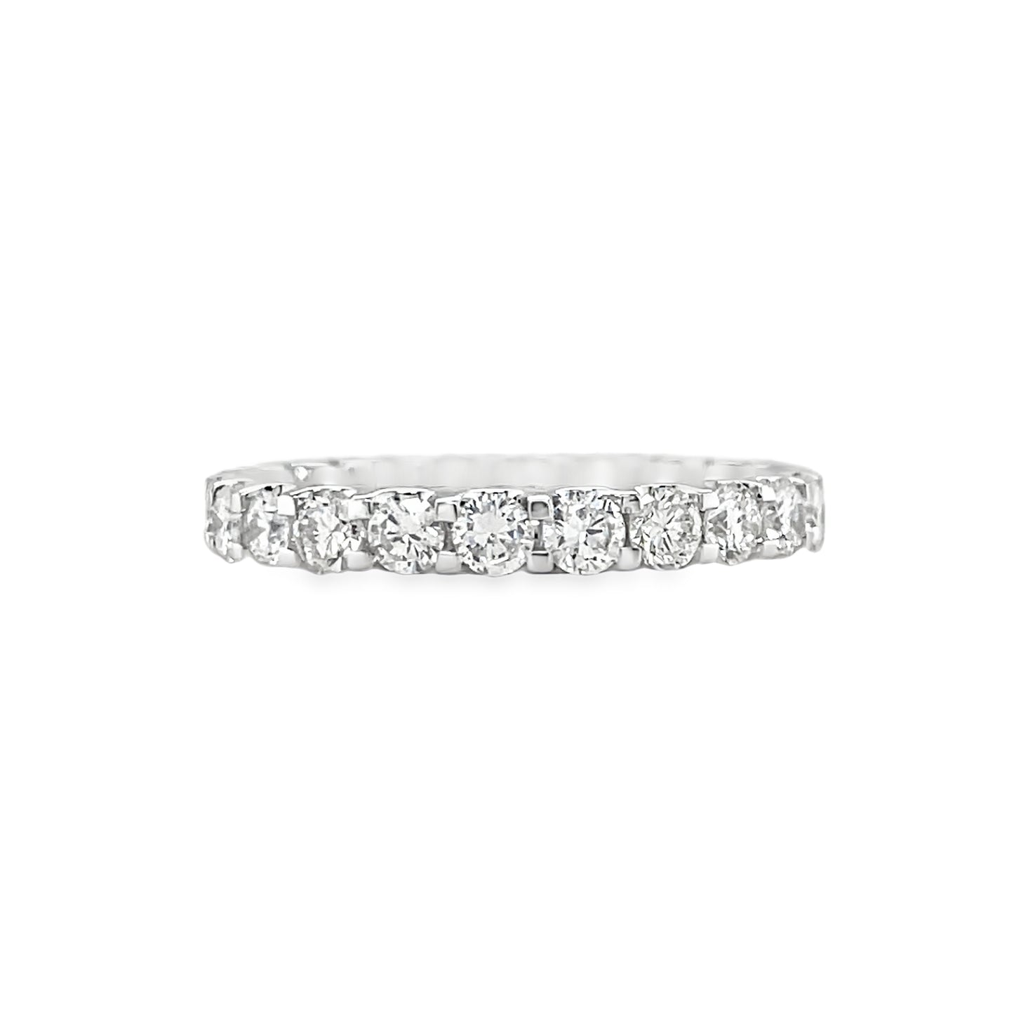 Jai's 18K White Gold Diamond Wedding Band