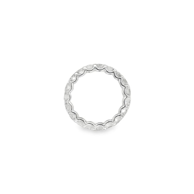 Jai's 18K White Gold Diamond Wedding Band