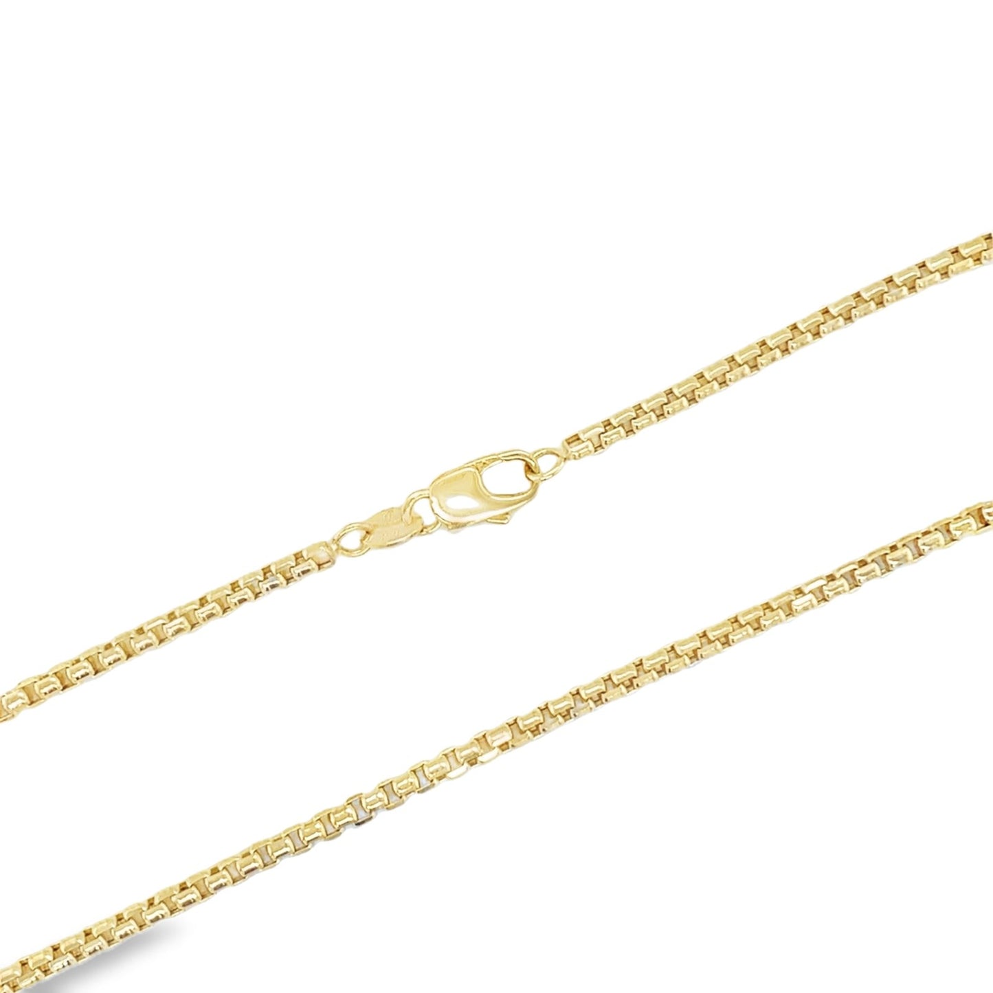 Jai's 14K Yellow Gold Rounded Box Chain