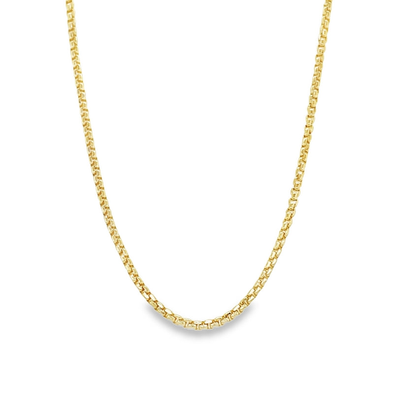 Jai's 14K Yellow Gold Rounded Box Chain