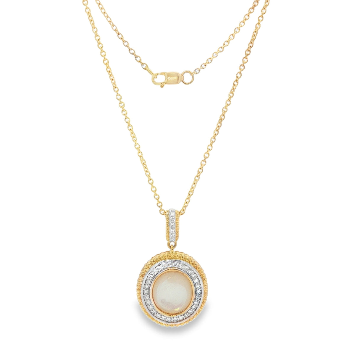 Jai's 14K Yellow Gold Mother-of-Pearl & Diamond Necklace