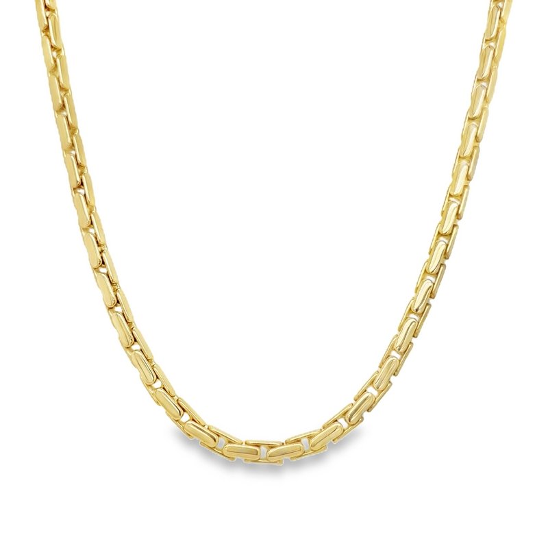 Jai's 14K Yellow Gold Elongated Box Chain - 22"