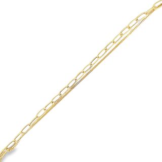 Jai's 18K Yellow Gold Two-strand Chain Bracelet