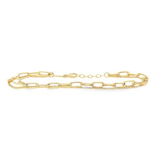 Jai's 18K Yellow Gold Two-strand Chain Bracelet