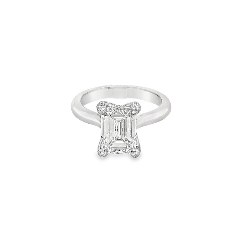 Hans Krieger's Platinum Emerald-cut Diamond Engagement Ring