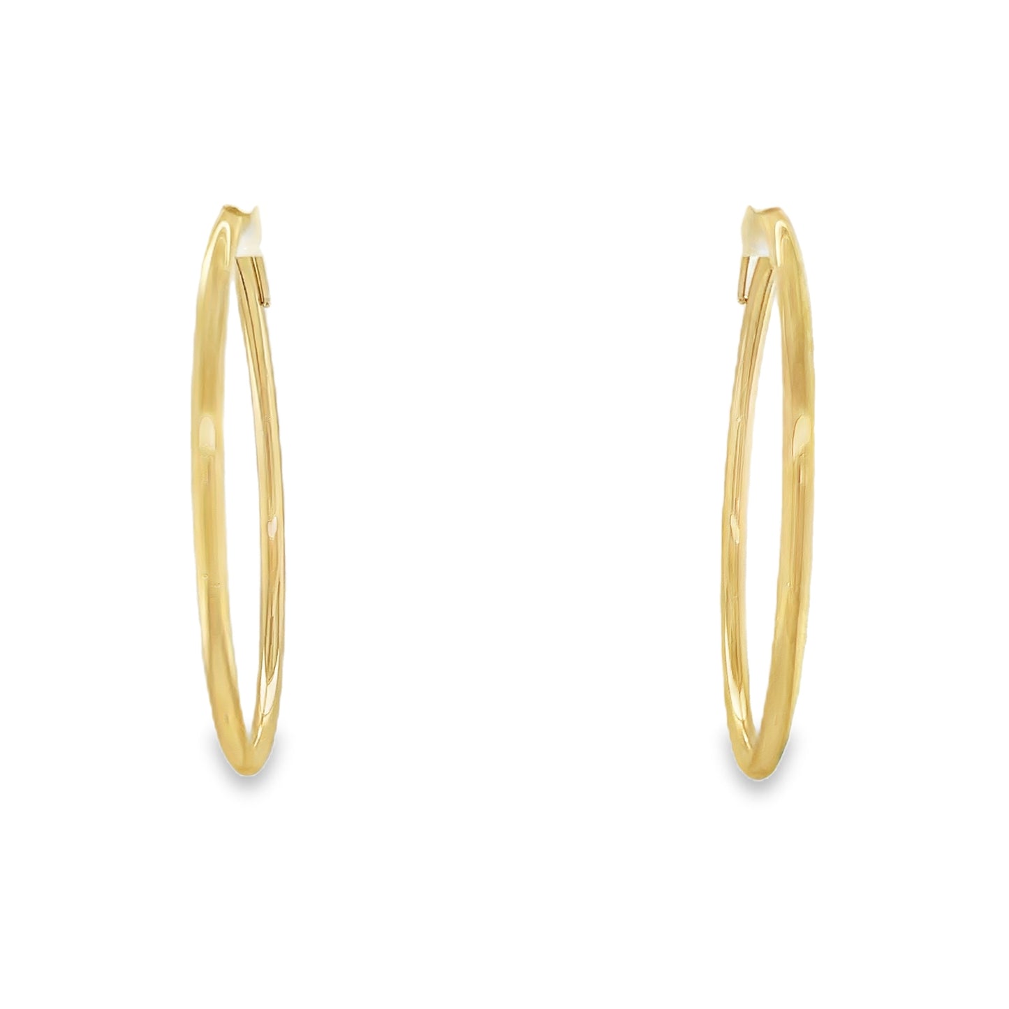 Jai's 14K Yellow Gold Medium Rounded Hoops