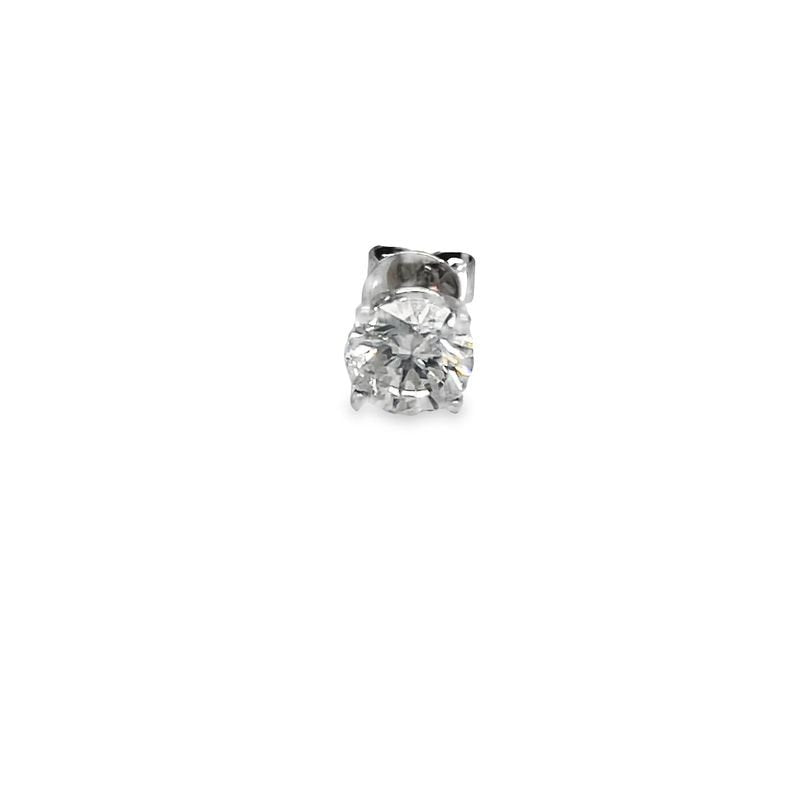 Jai's 14K White Gold Single Solitaire Diamond Stud