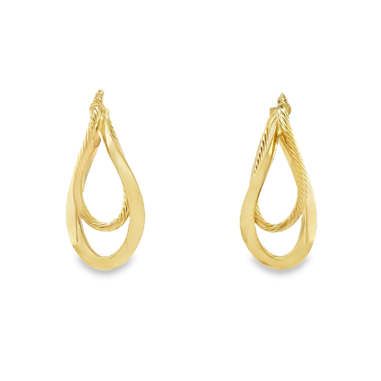 Jai's 14K Yellow Gold Infinity-twist Hoops