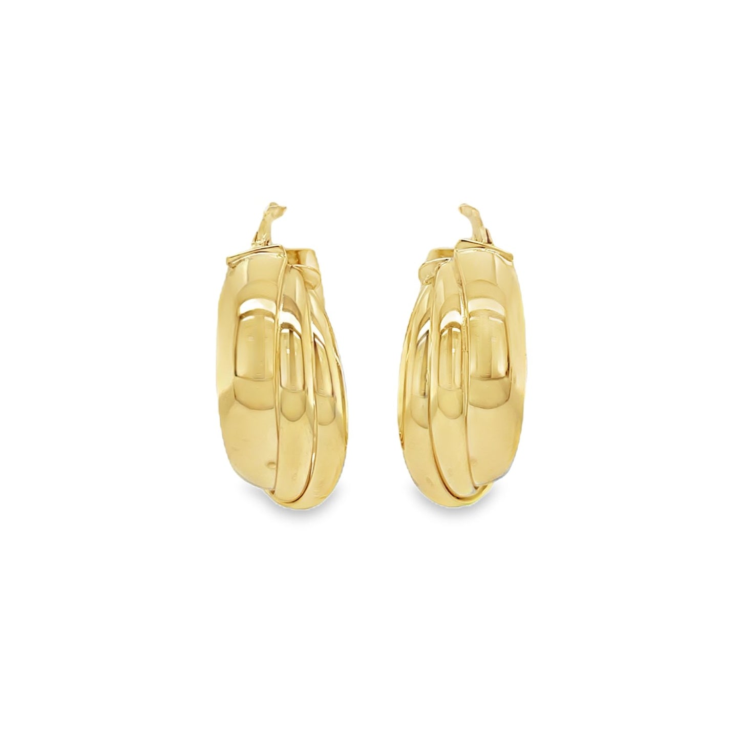 Jai's 14K Yellow Gold Layered Hoops