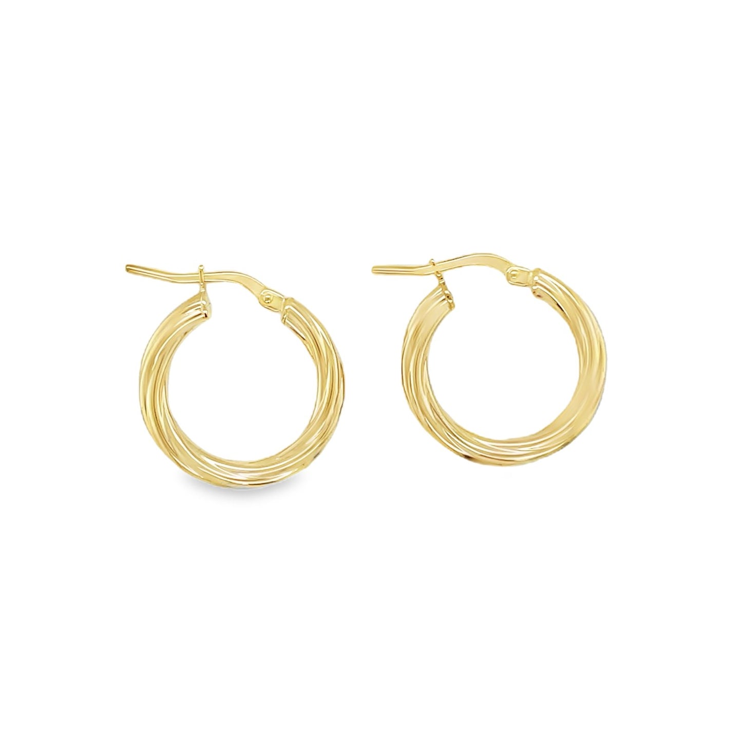 Jai's 14K Yellow Gold Small Twisted Hoops