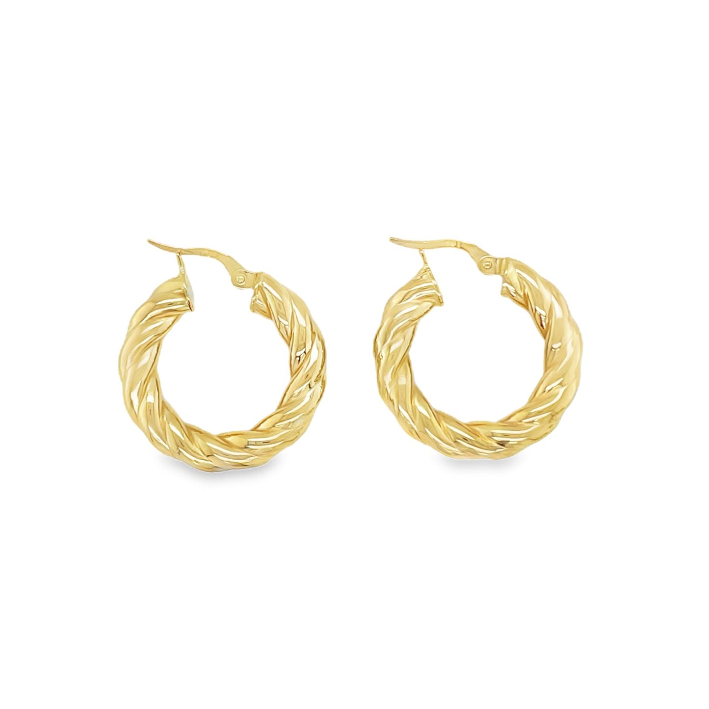 Jai's 14K Yellow Gold Petite Twisted Hoops