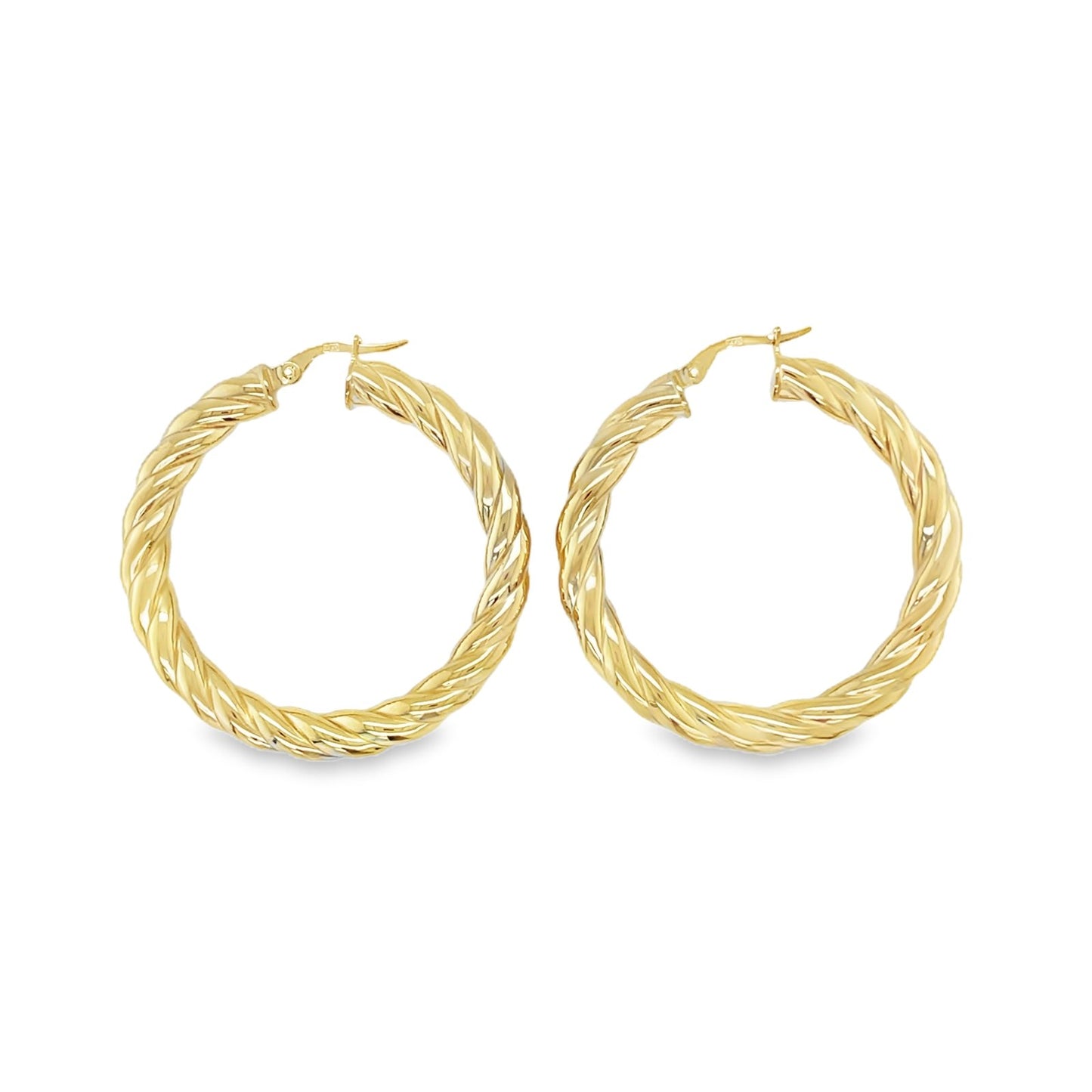 Jai's 14K Yellow Gold Large Twisted Hoops