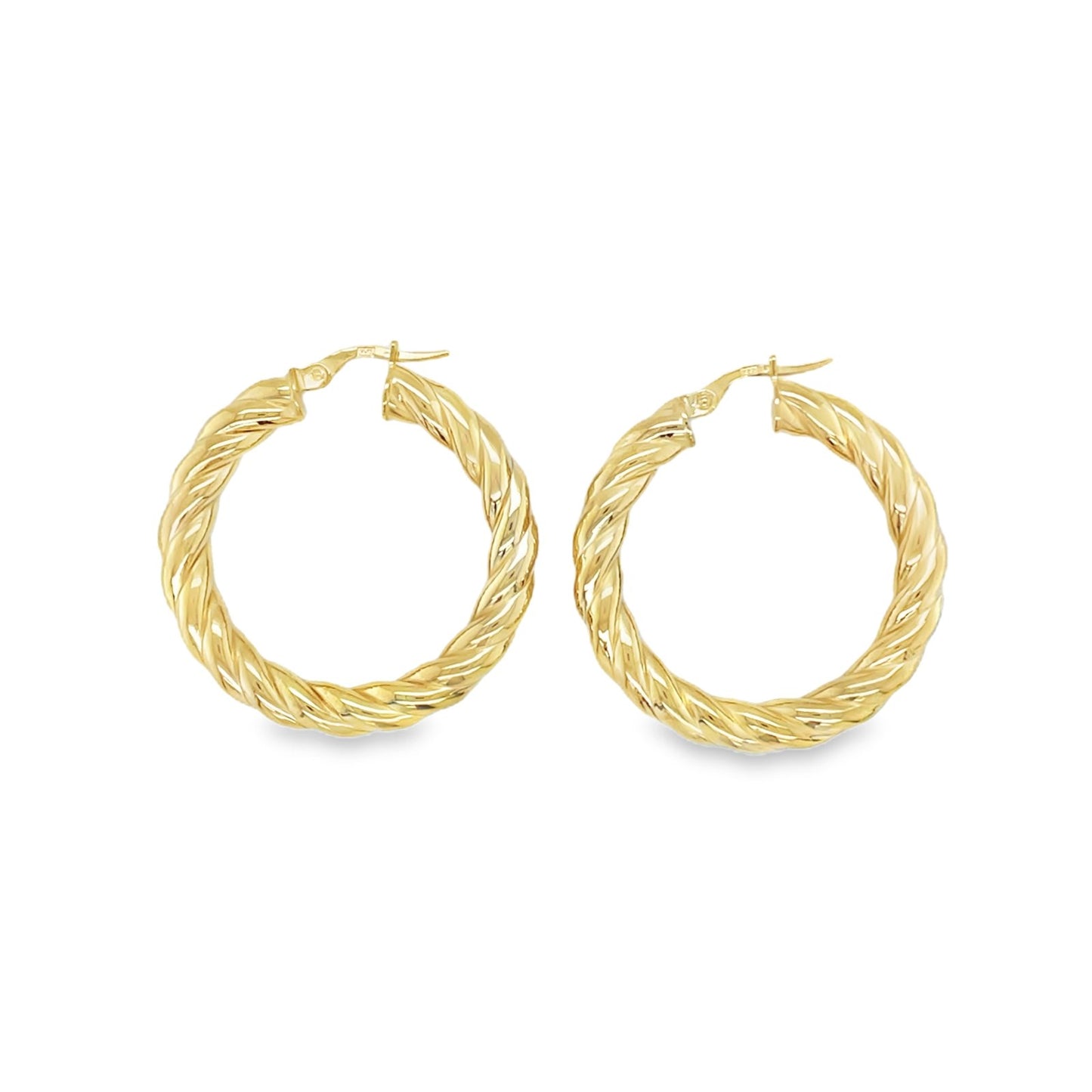 Jai's 14K Yellow Gold Large Twisted Hoops