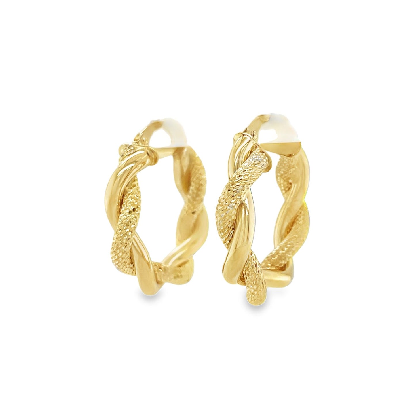 Jai's 14K Yellow Gold Twisted Hoops