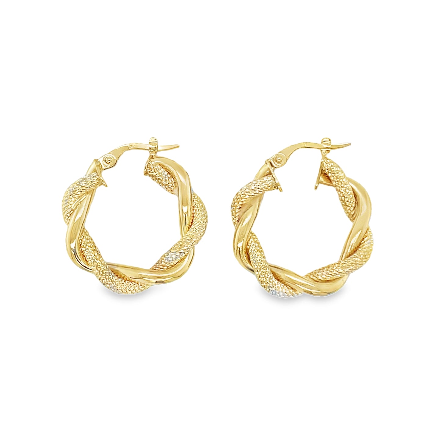 Jai's 14K Yellow Gold Twisted Hoops