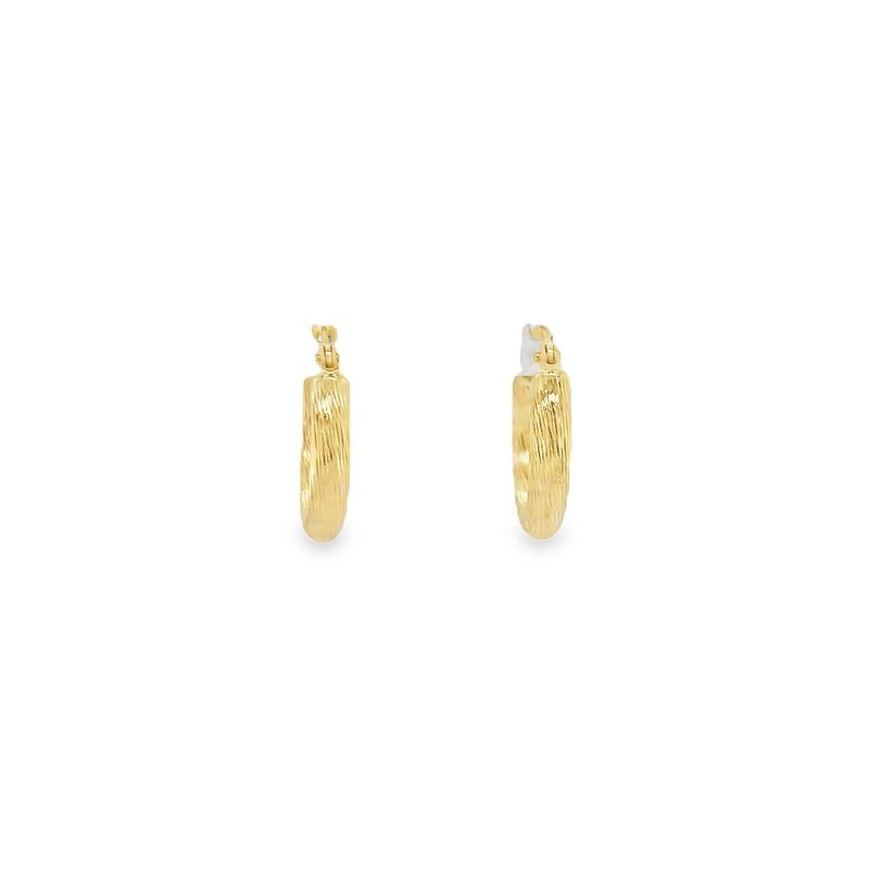 Jai's 14K Yellow Gold Petite Lined Hoops