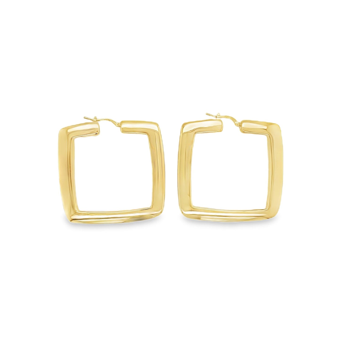 Jai's 14K Yellow Gold Large Square Hoops