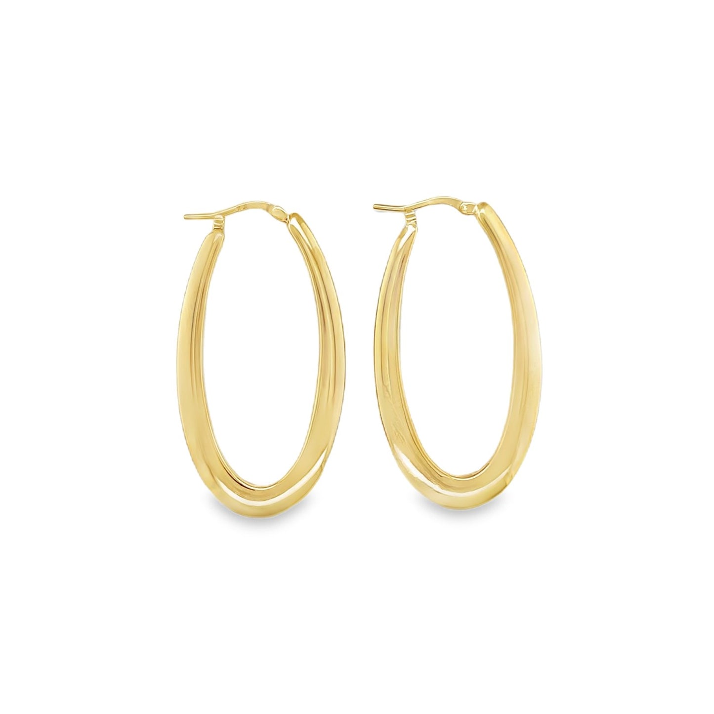 Jai's 14K Yellow Gold Oval Hoops