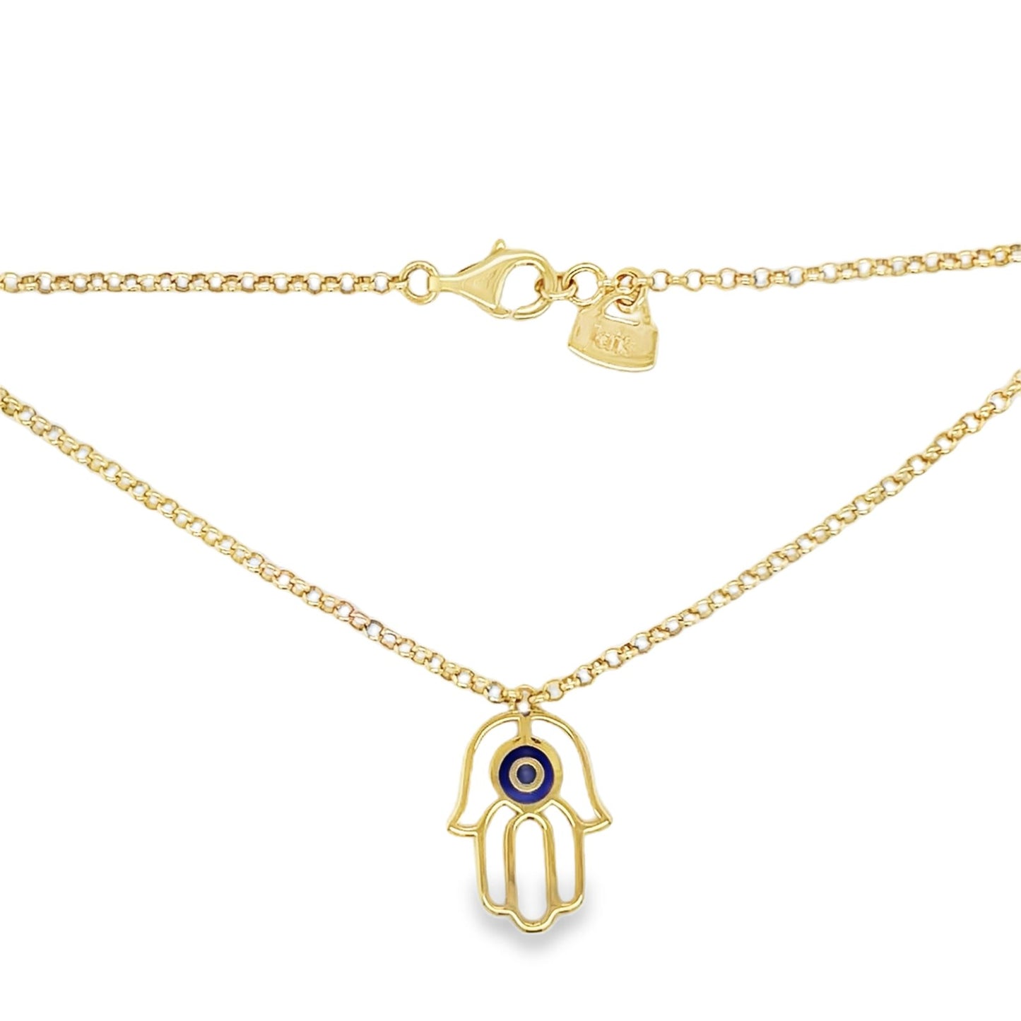 Jai's 14K Yellow Gold Evil Eye & Hamsa Hand Necklace