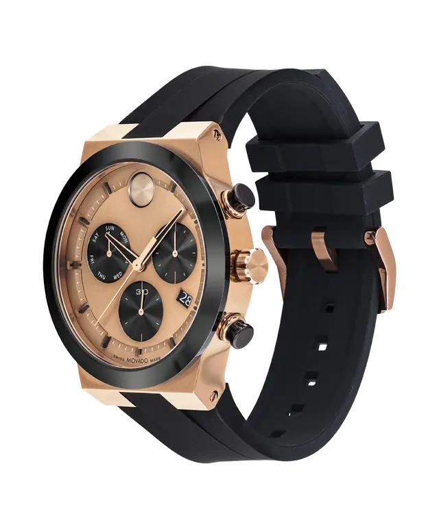 Movado's BOLD Fusion with Rose Gold-tone Chronograph Dial