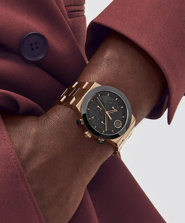 Movado's BOLD Fusion with Black Chronograph Dial
