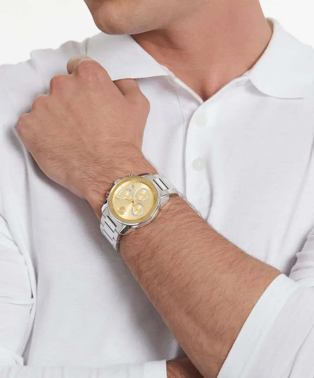 Movado's BOLD Verso with Metallic Chronograph Dial