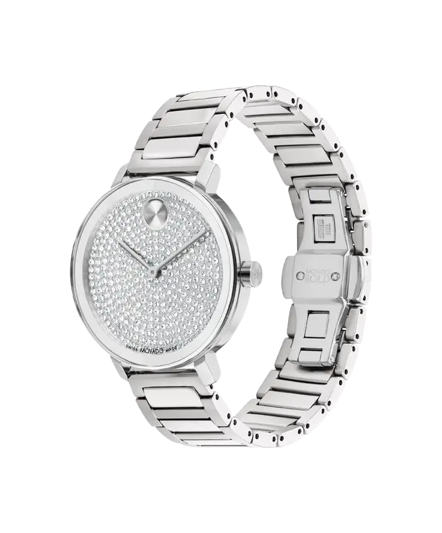 Movado's BOLD Evolution 2.0 with Silver-tone Museum Dial & Crystals