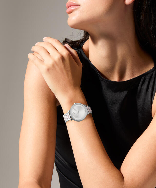 Movado's BOLD Evolution 2.0 with Silver-tone Crystal Museum Dial