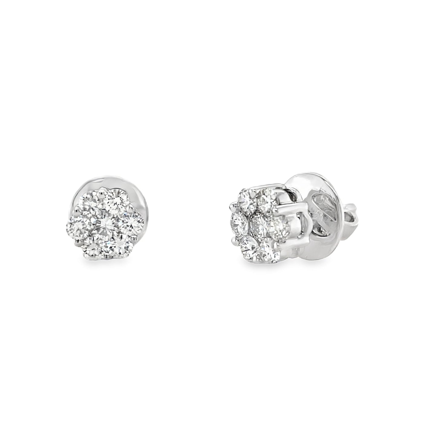 Jai's 14K White Gold Petite Diamond Studs