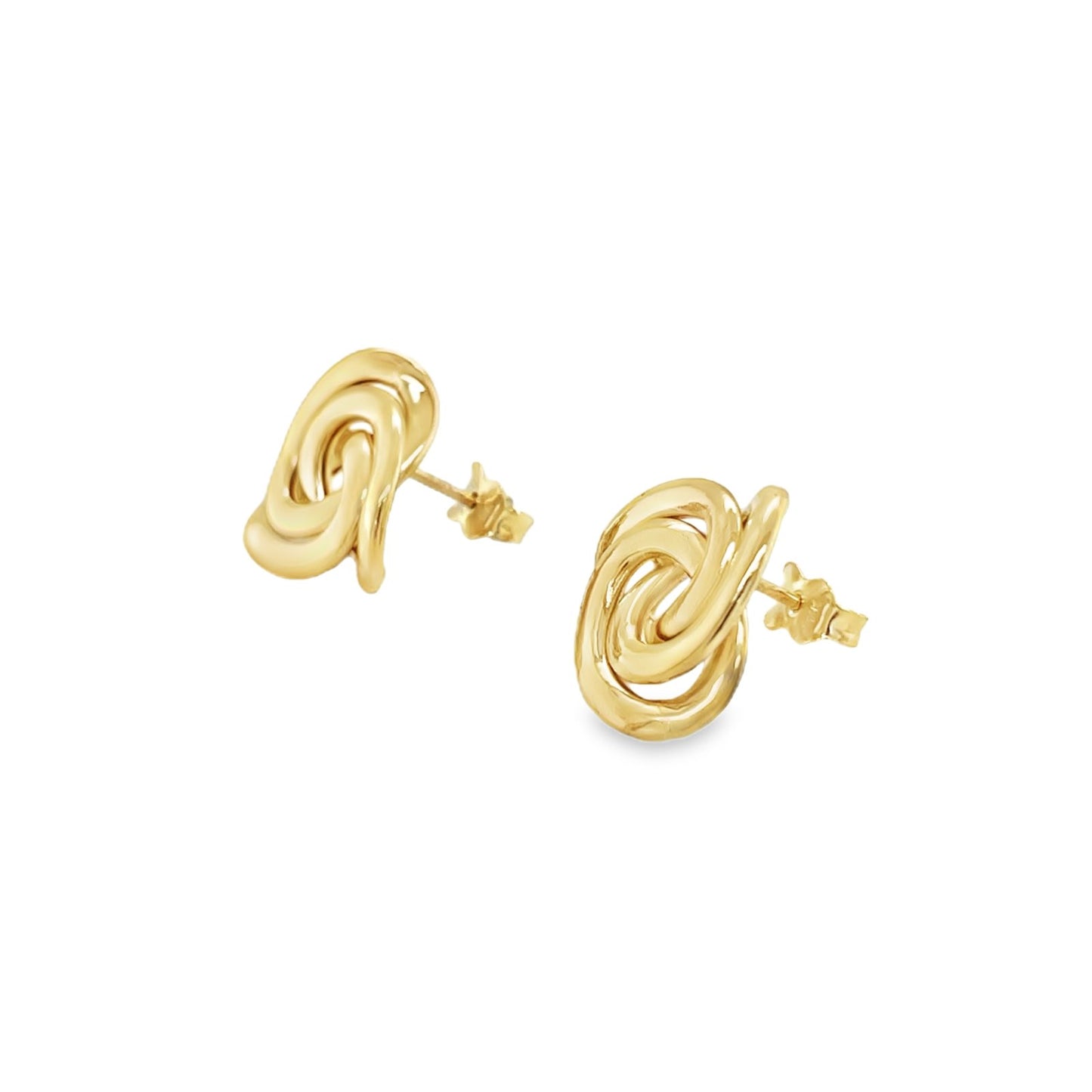 Jai's 14K Yellow Gold Large Knotted Studs