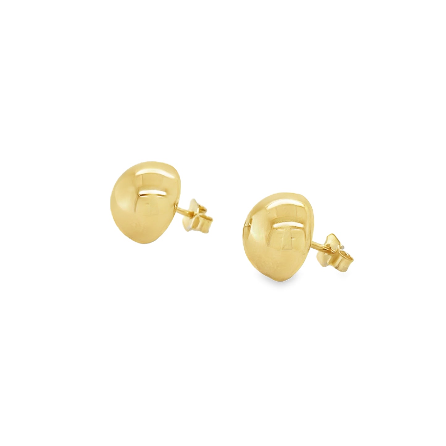 Jai's 14K Yellow Gold Button Studs