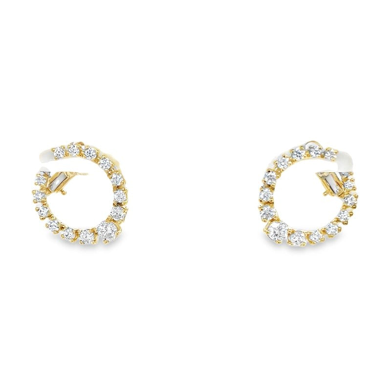 Hans Krieger's 18K Yellow Gold Diamond Hoops