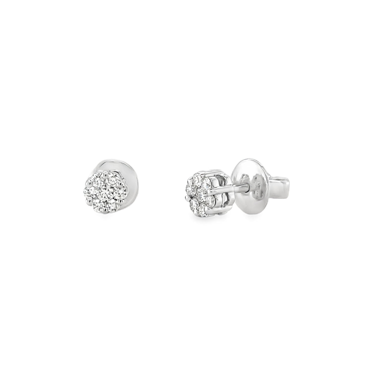 Jai's 14K White Gold Petite Diamond Studs