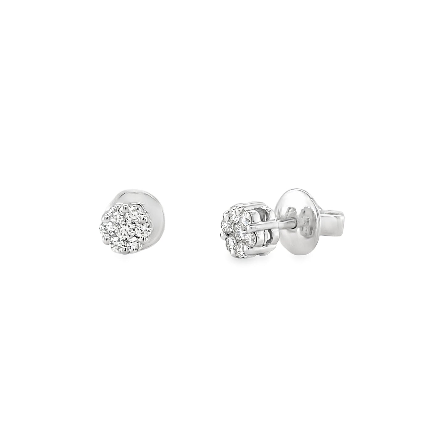 Jai's 14K White Gold Petite Diamond Studs