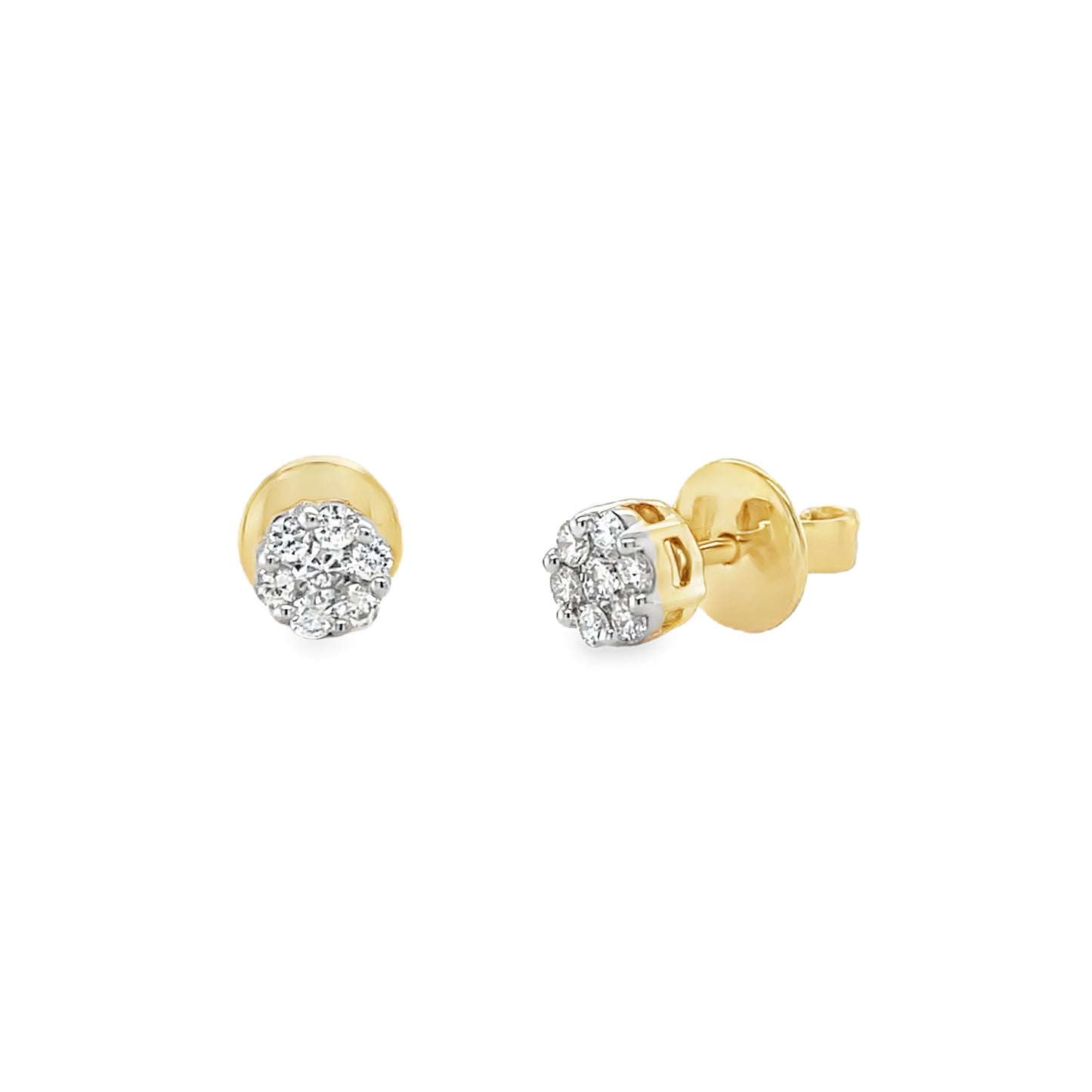 Jai's 14K Yellow Gold Petite Diamond Studs