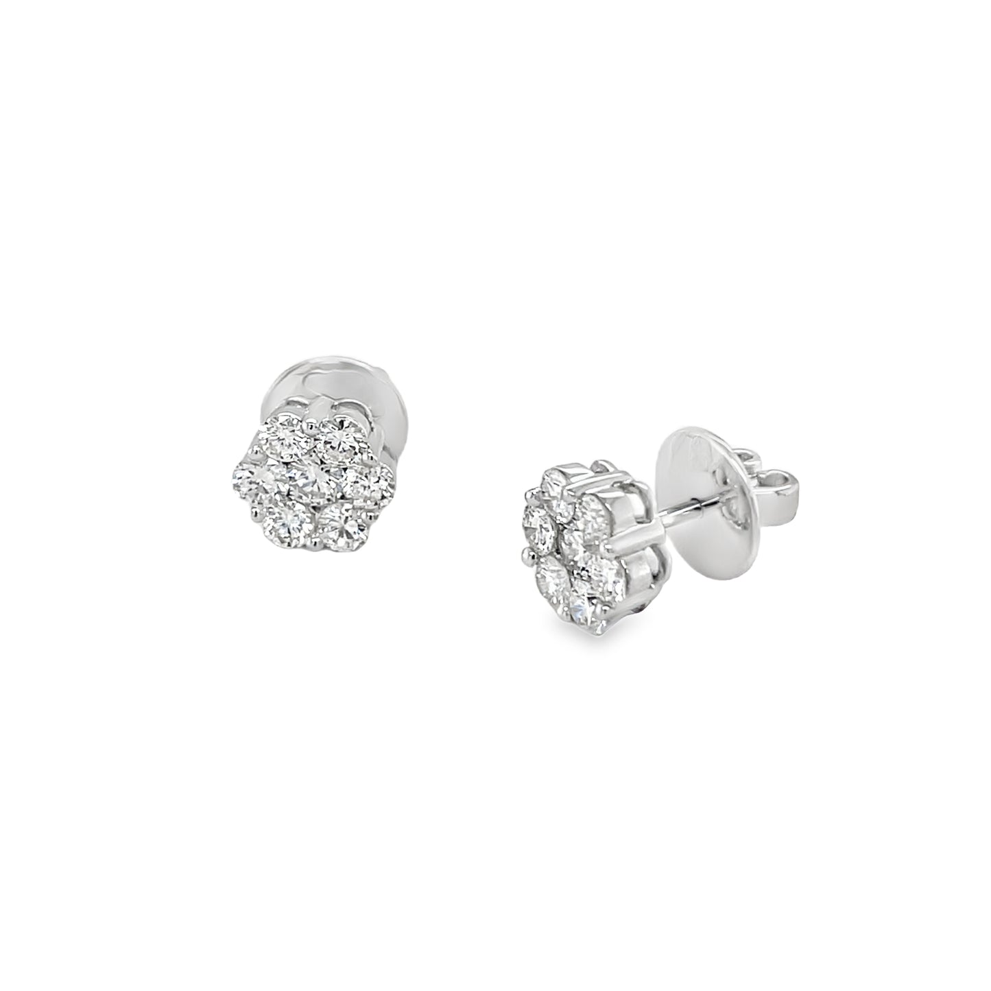 Jai's 14K White Gold Petite Diamond Studs