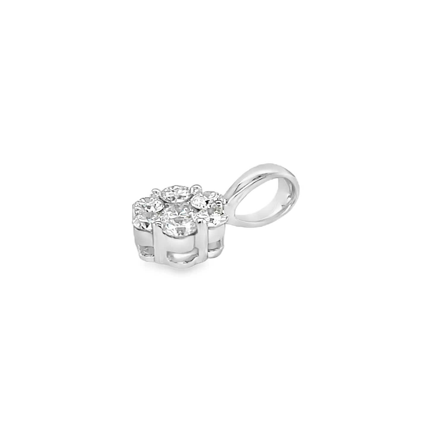 Jai's 14K White Gold Petite Diamond Pendant