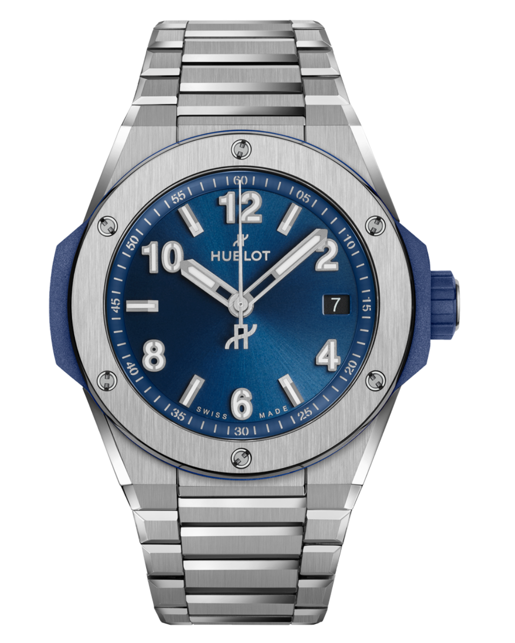 Hublot's Big Bang Integrated Time Only Titanium with Blue Dial