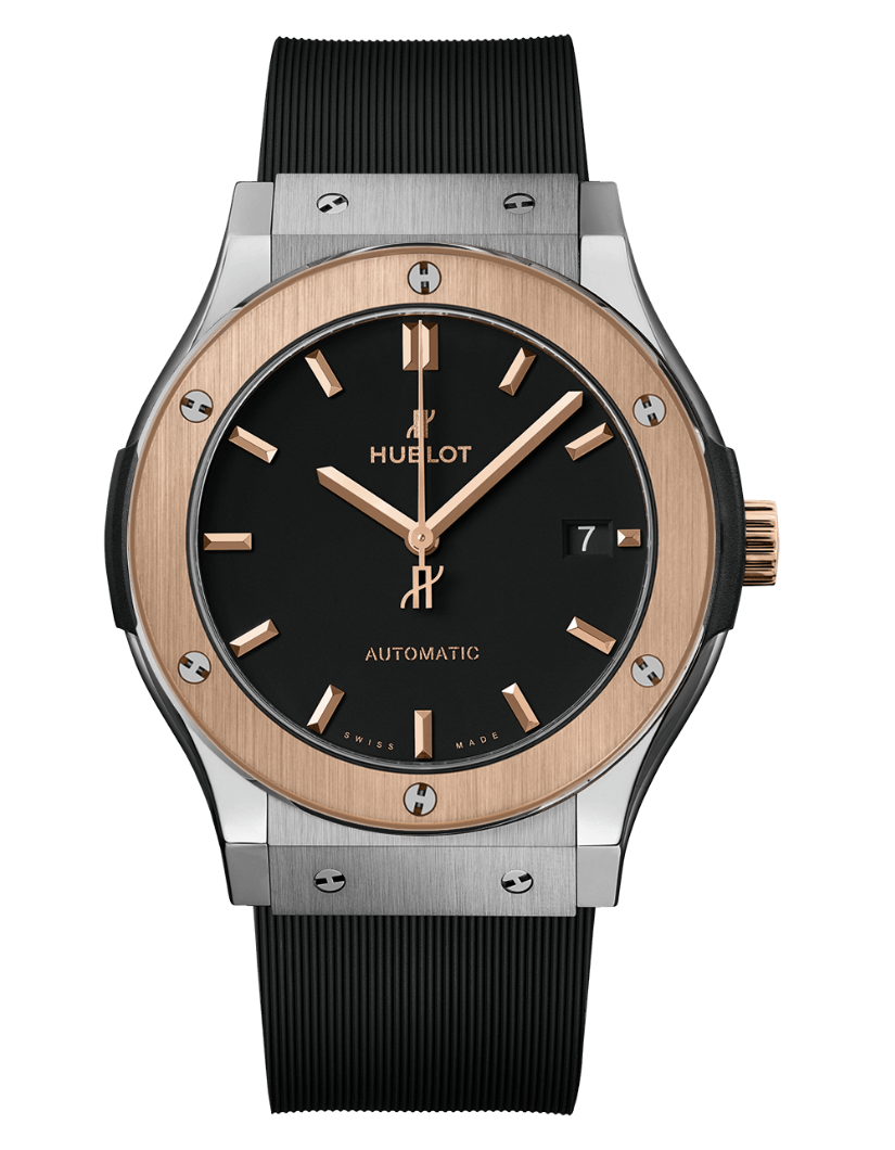 Hublot's Classic Fusion Titanium King Gold with Black Dial