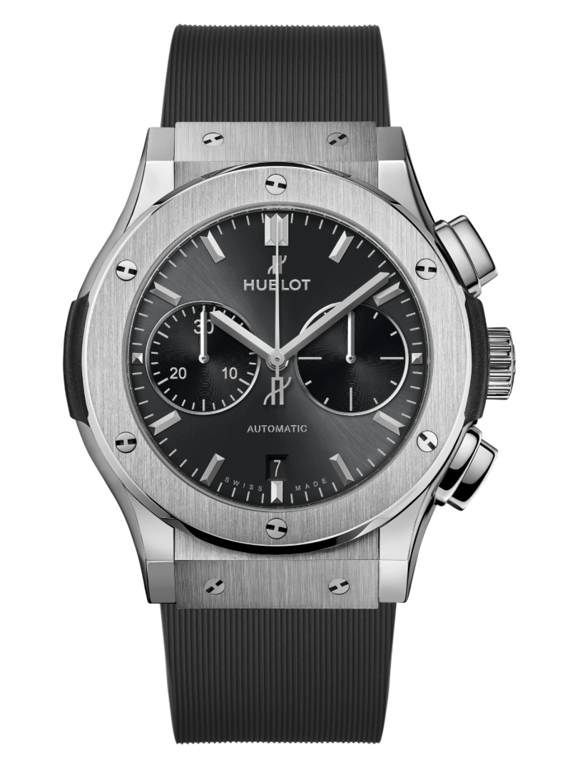 Hublot's Classic Fusion Racing Grey Titanium with Grey Chronograph Dial