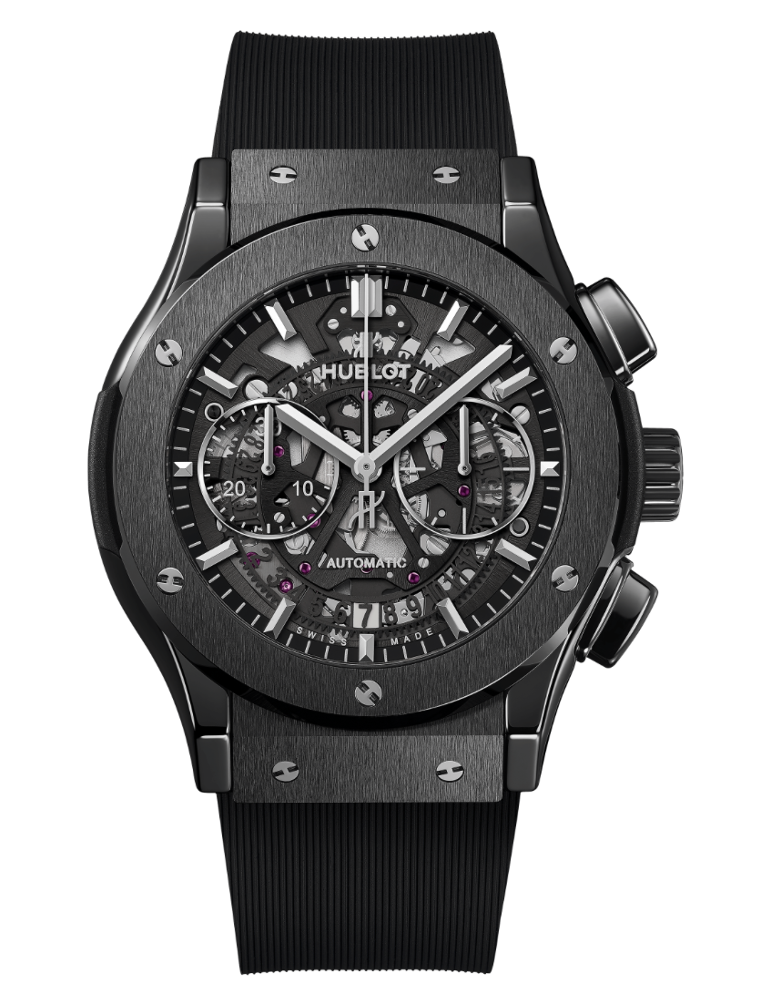 Hublot's Classic Fusion Aerofusion Black Magic with Black Chronograph Dial