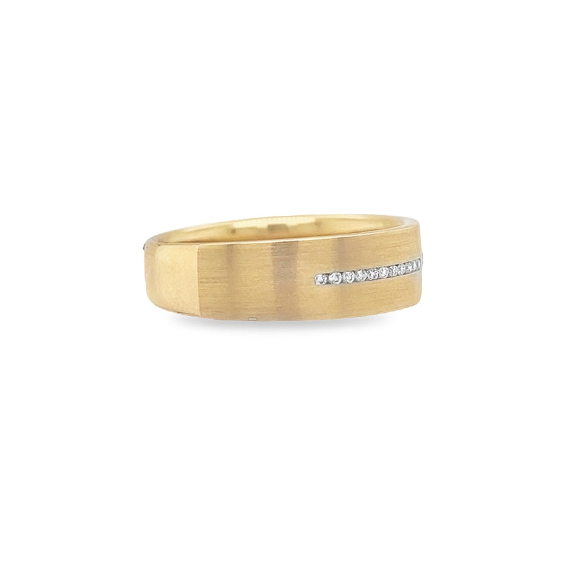 Jai's 14K Yellow Gold Diamond Wedding Band
