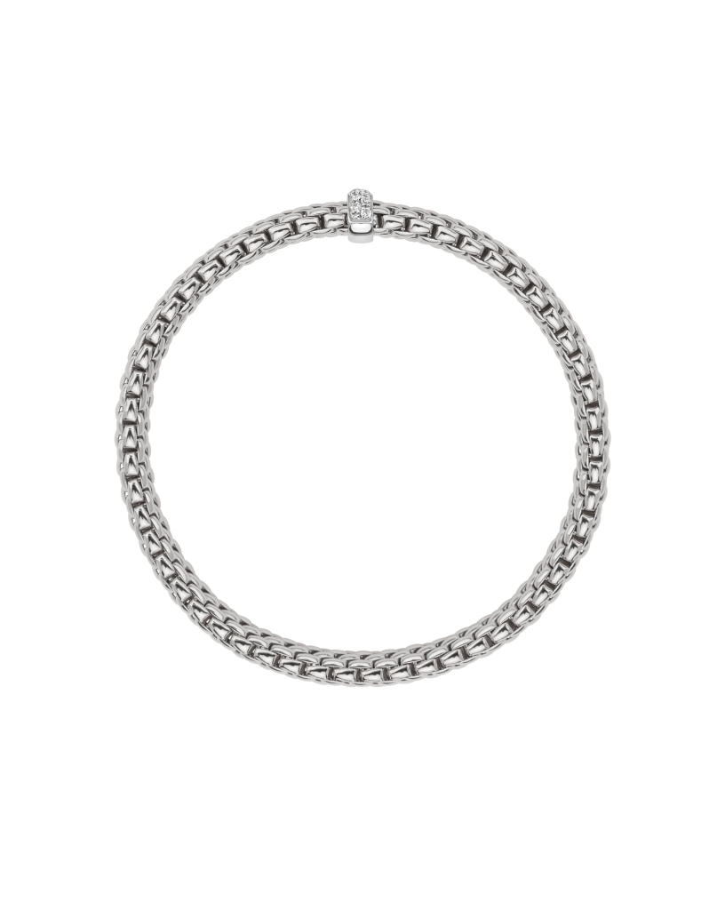 Fope's 18K White Gold Vendome Diamond Bracelet