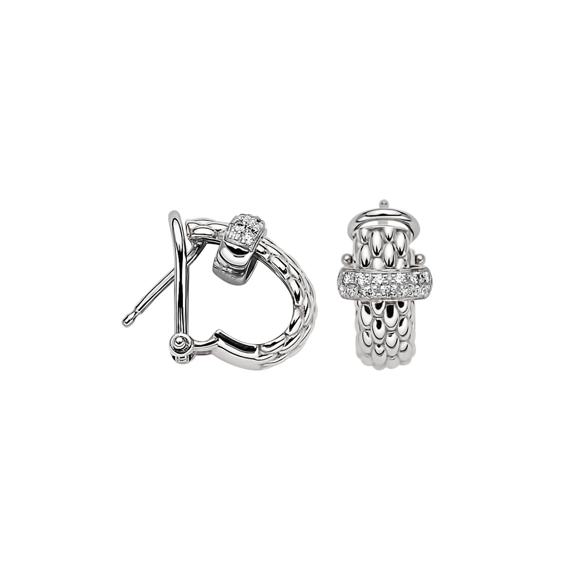 Fope's 18K White Gold Vendome Diamonds Earrings