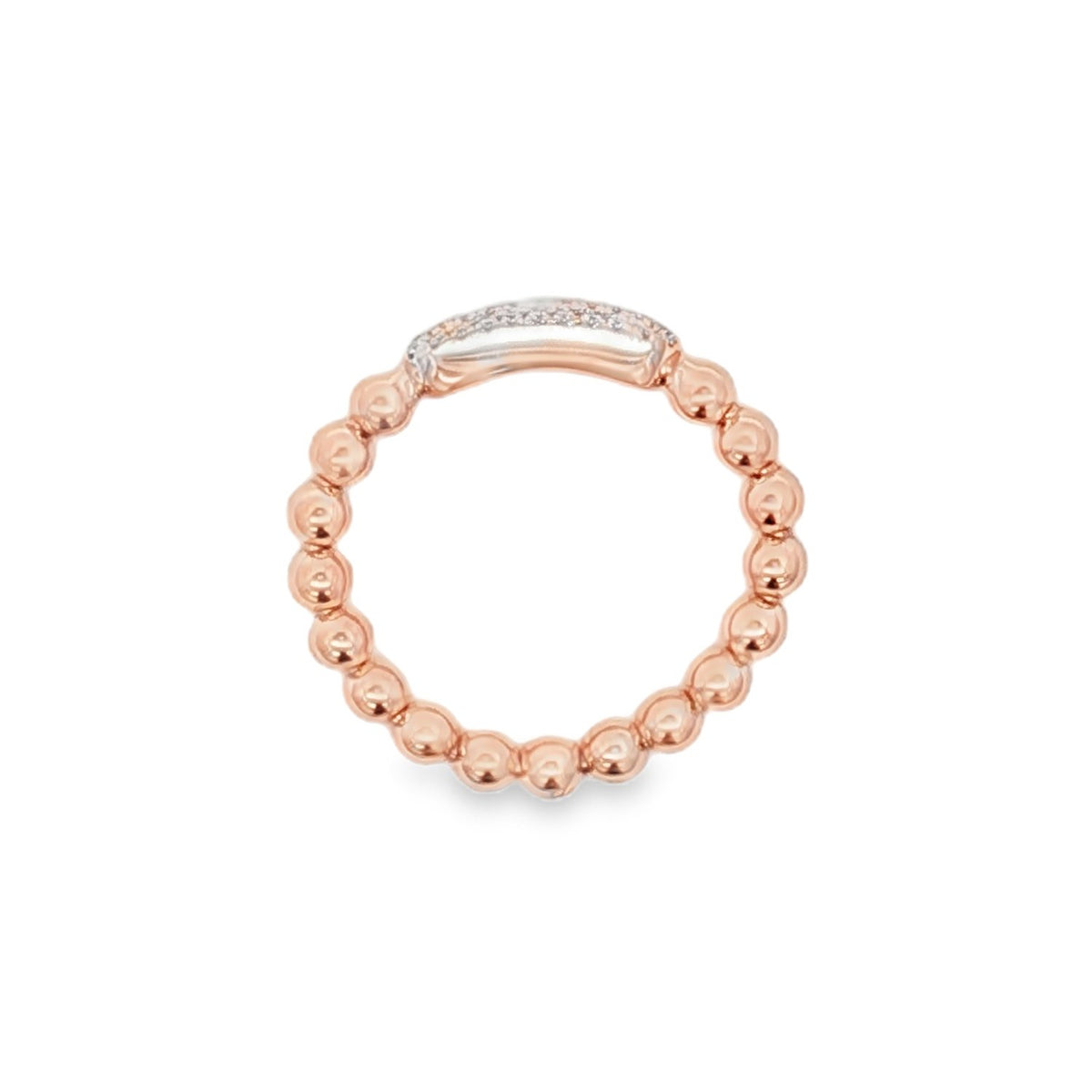 Hulchi Belluni's 18K Rose Gold Diamond Tresore Ring