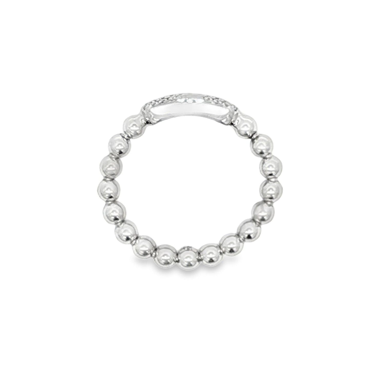 Hulchi Belluni's 18K White Gold Diamond Tresore Ring