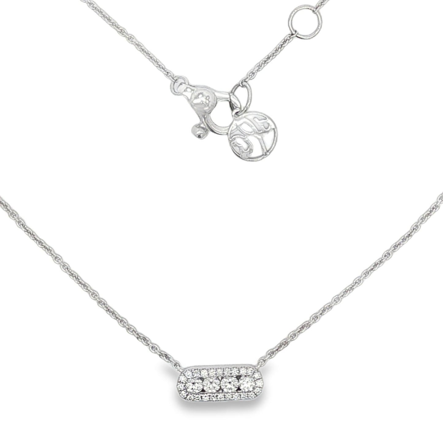 Hulchi Belluni's 18K White Gold Diamond Tresore Necklace