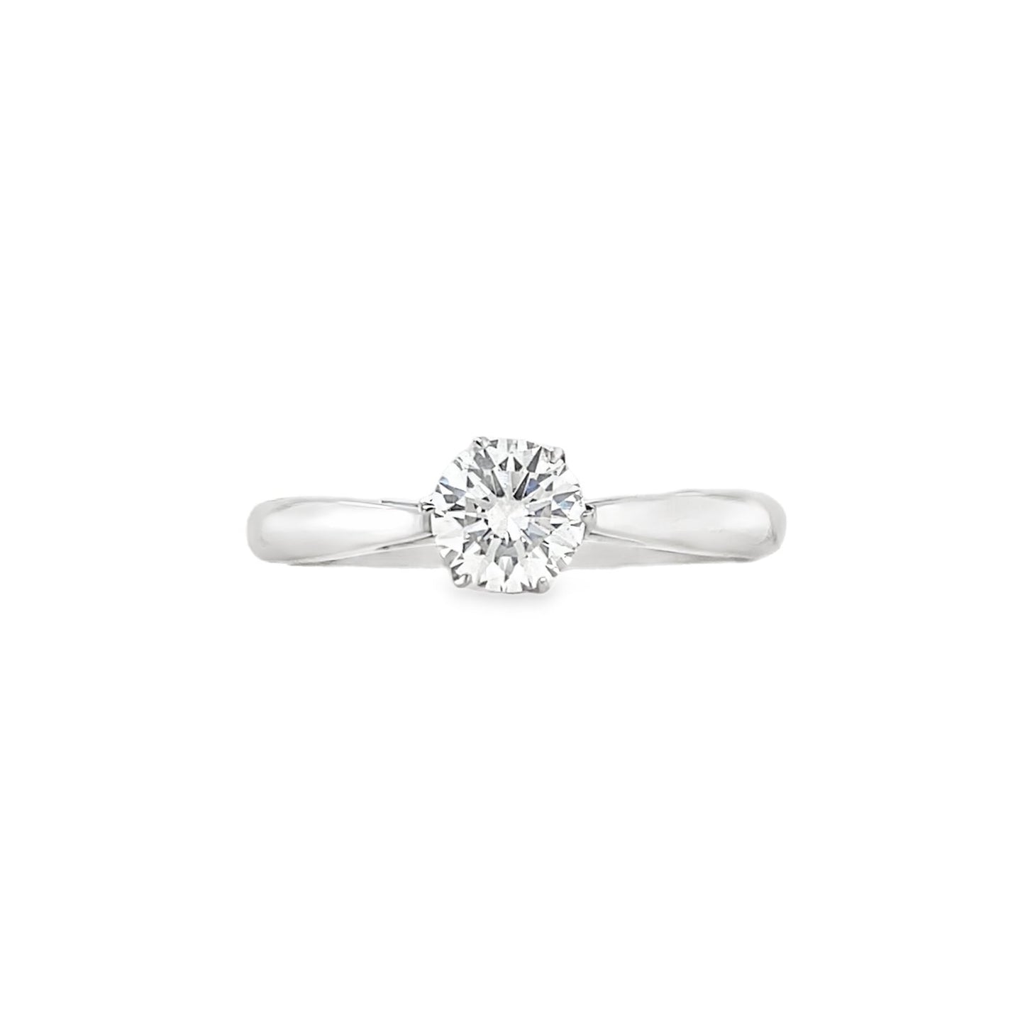 Hans Krieger's 18K White Gold Six-prong Solitaire Diamond Engagement Ring
